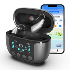 Vuiwx CZ-B801 OTC Hearing Aids with Bluetooth, AI-Powered Noise Reduction